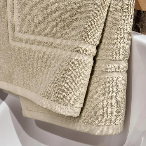 Miniatura 2 de Tens Towels Paquete de 2 alfombrillas de baño 100% algodón, 20 x 32 pulgadas, súper absorbentes, toallas de piso de calidad hotelera premium