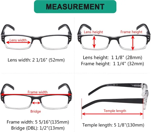 Miniatura 3 de Eyekepper Paquete de 4 lentes de lectura clásicos para mujeres y hombres, incluye lentes de sol de lectura de dos tonos +0.50