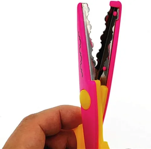 Miniatura 3 de Juego de tijeras onduladas de encaje para trabajos artesanales (6 unidades, diferentes efectos de corte)