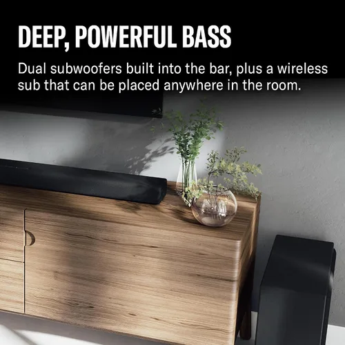 Miniatura 5 de Barra de sonido Yamaha True X Bar 40A Dolby Atmos con subwoofers incorporados, Wi-Fi, transmisión de música, subwoofer inalámbrico opcional