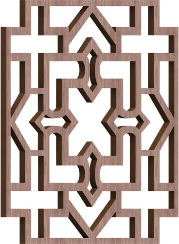 Miniatura 7 de Wise Paneles decorativos de madera con calado, extra pequeños, 7 3/8 pulgadas de ancho x 7 3/8 pulgadas de alto x 1/4 pulgadas de alto, roble rojo