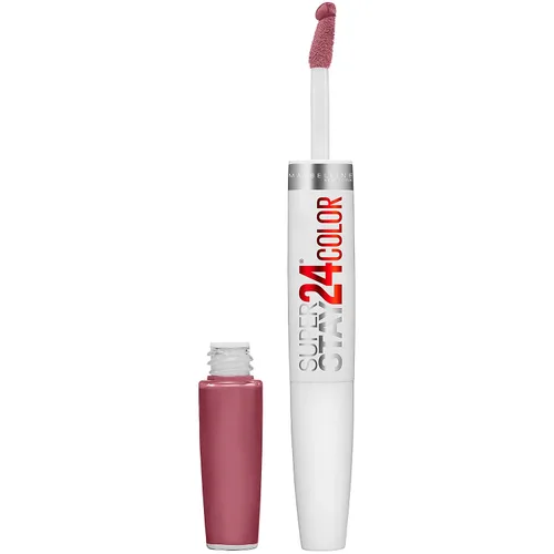 Miniatura 58 de Maybelline Super Stay 24, lápiz labial líquido de maquillaje de 2 pasos, color altamente pigmentado de larga duración con bálsamo hidratante, Merlot