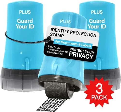 Miniatura 20 de Guard Your ID Advanced Roller 2.0 - Sello de seguridad para prevención de robo de identidad, color azul