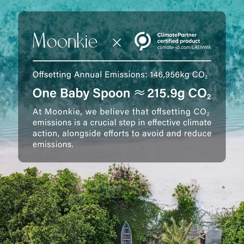 Miniatura 9 de Moonkie Juego de 4 cucharas de silicona para bebé, cucharas para niños pequeños para autoalimentación de 6 meses, cucharas de alimentación de dos