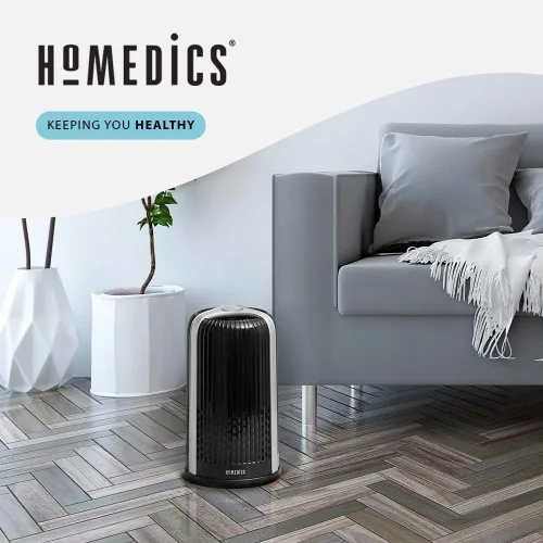 Miniatura 7 de Homedics TotalClean - Filtro de repuesto para purificador de aire tipo HEPA de 360 grados, funciona con purificadores de aire Homedics AP-T10-BK