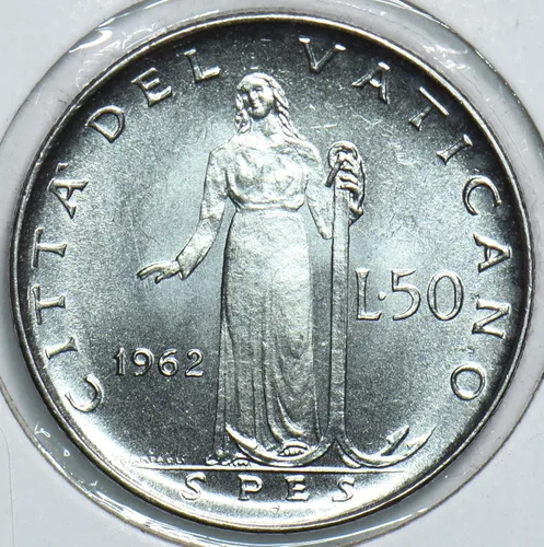 Miniatura 3 de Collectible Coin Vatican 1962 50 Lire 198429