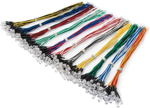 Miniatura 8 de 35 diodos LED morados precableados de 0.197 in, ultrabrillantes, 12 V, resistencia integrada para proyectos de bricolaje, Arduino, Raspberry Pi