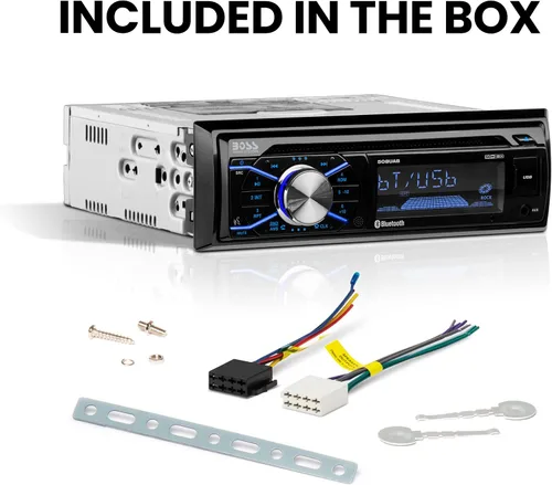 Miniatura 7 de BOSS Audio Systems 508UAB Estéreo para Auto - Single DIN, Bluetooth, Reproductor de CD, Receptor de Radio AM/FM, Entrada Auxiliar, USB, Micrófono