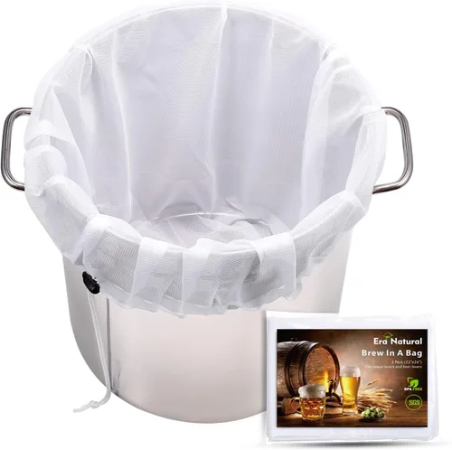 Bolsas reutilizables de 3 unidades, extra grandes de 26 x 22 pulgadas, bolsa coladora de malla fina para elaboración del hogar, cereales de lúpulo,