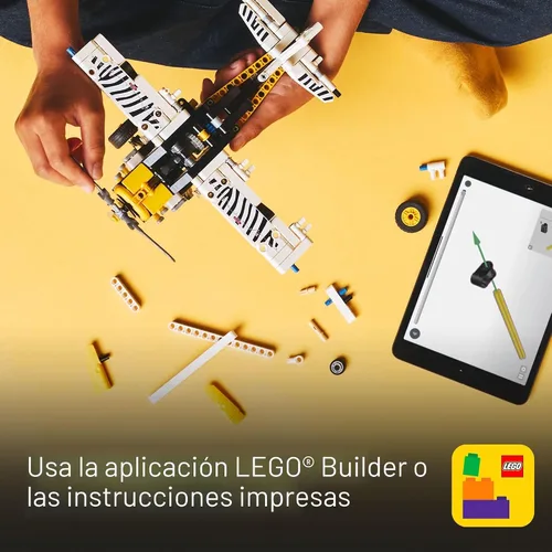 Miniatura 6 de Avión de juguete LEGO Technic - Avión de juguete para construir para niños, niños y niñas, a partir de 8 años - Juego de avión modelo con hélice