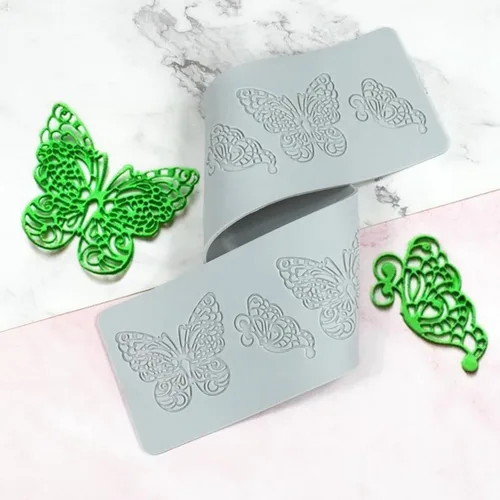 Miniatura 7 de Molde de encaje de silicona Love para pastel, tapete de impresión de fondant, tapete de encaje con patrón de corazón para decoración de tartas, día