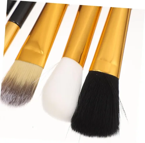 Miniatura 8 de Makeup Brush Organizer Case Black Leather Makeup Brush Bag with Eyebrow Pencil Holder for Women