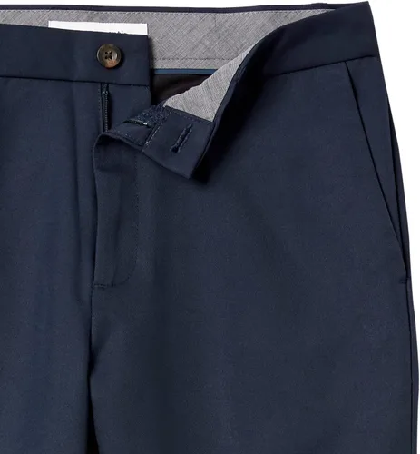 Miniatura 8 de Amazon Essentials - Pantalón de vestir de corte ajustado y diseño frontal plano para hombre