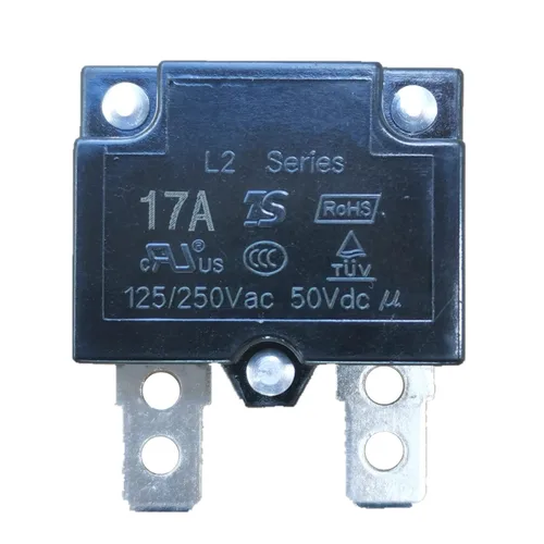 2 unids 17A 125/250Vac 50Vdc reinicio automático relé fusible interruptor térmico interruptor interruptor circuito protector de sobrecarga de