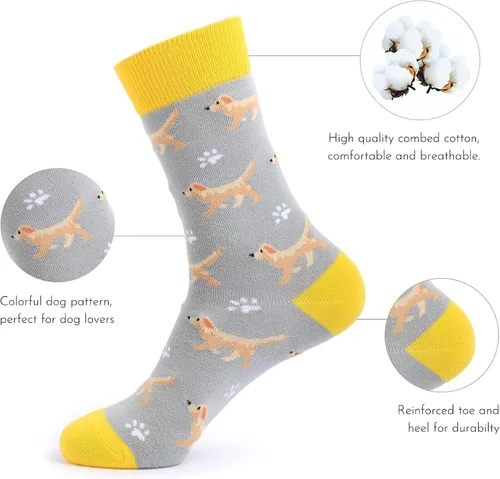 Miniatura 6 de Knapfold Calcetines divertidos para hombre con diseño de animal