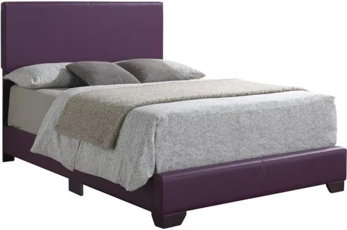 Miniatura 13 de Glory Furniture Cama individual tapizada de piel sintética Aaron en color rosa