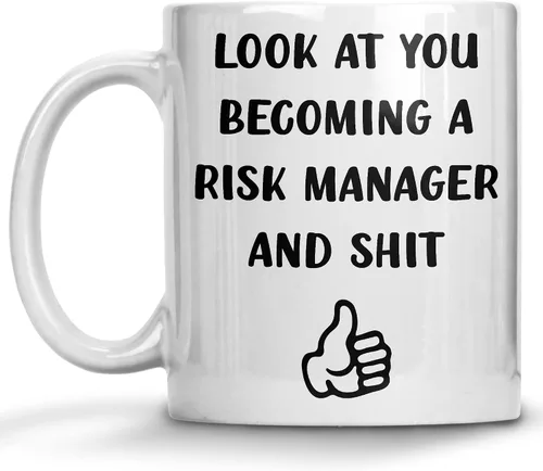 Look At You Becoming A Risk Manager, Institute of Risk Management IRM Finish PHD Mug, Christmas, Birthday Gift, Sarcastic Mugs, Gag Gifts for
