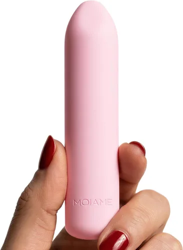 Miniatura 12 de MOIAME - Vibrador completamente de silicona para mujer, impermeabilidad IPX7, recargable, lápiz labial vibrador con punta angular, juguete sexual