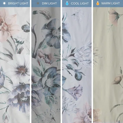 Miniatura 4 de Madison Park Juego de edredón 100% algodón, hermoso diseño floral, para todas las estaciones, juego de ropa de cama transpirable, fundas a juego