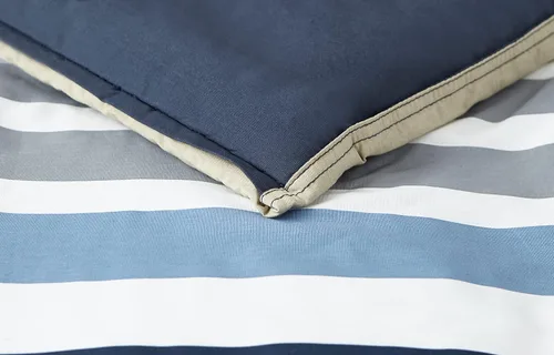 Miniatura 3 de Nautica - Juego de funda de edredón tamaño individual, ropa de cama reversible de algodón con cierre de botón, decoración informal para el hogar