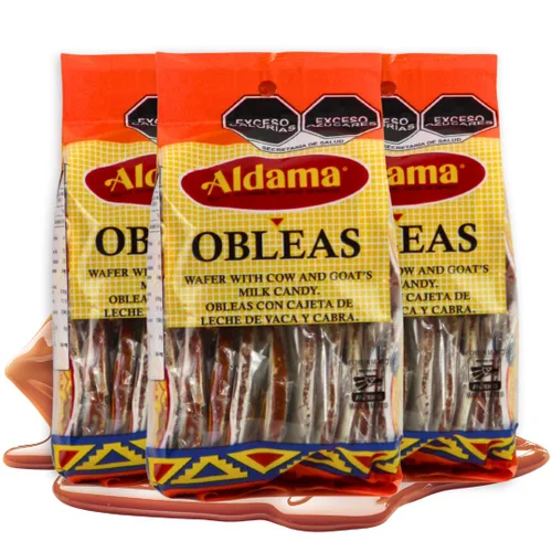 Miniatura 13 de ALDAMA Obleas Mediana Obleas - Caramelo de leche de obleas mediana - 8.81 onzas Galletas cremosas mexicanas de Oblea con relleno de Dulce de Leche