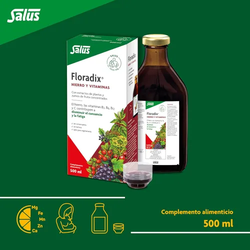 Miniatura 3 de Floradix hierro + hierbas extracto líquido fórmula 17 onzas