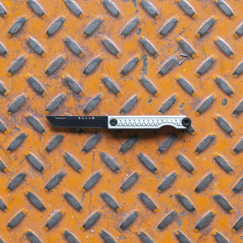Miniatura 5 de StatGear Pocket Samurai plegable Tanto Micro Knife - Slipjoint Edition Pequeño cuchillo EDC Mini Gris