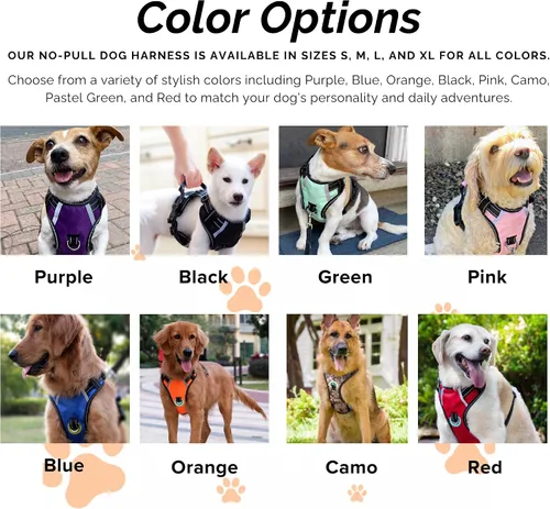 Miniatura 7 de Arnés antitirones para perro pequeño con 2 hebillas de liberación rápida y mango de fácil control, chaleco suave reflectante sin estrangulamiento