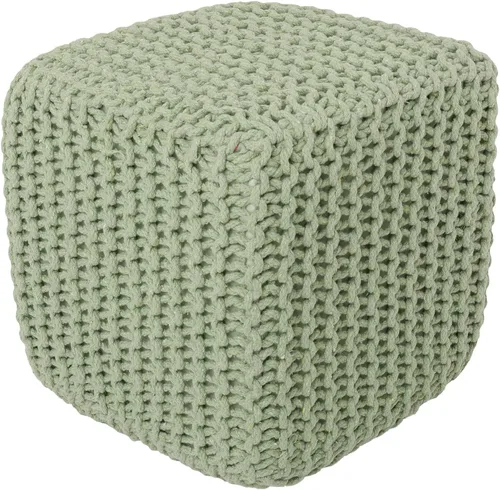 Miniatura 16 de REDEARTH · Puf Otomano Taburete Reposapiés Redondo - Puf Bohemio de Cordón Tejido de Algodón - Reposapiés Relleno Cable Poof para Sala de Estar