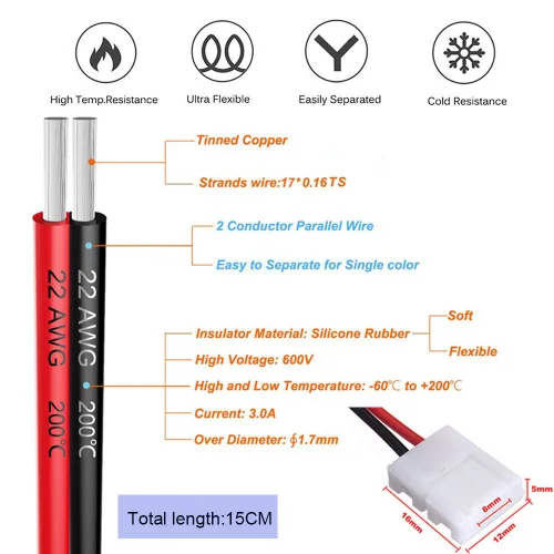 Miniatura 6 de Kit de Conectores para Tira LED de 2 Pines de 8mm FSJEE Incluye Conector de Esquina en Ángulo Recto de 2 Pines, Forma de T y Conector Sin Espacios