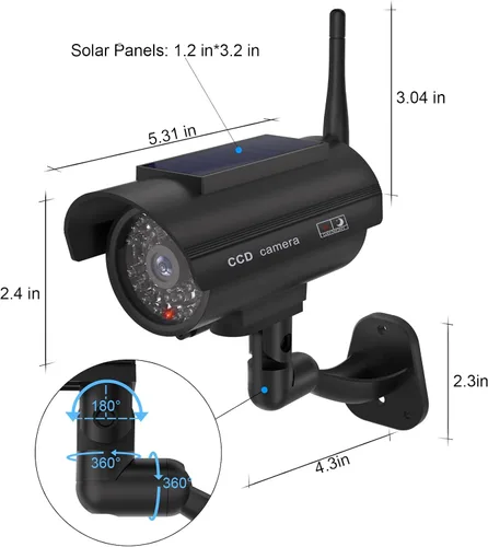 Miniatura 8 de WALI Solar Bullet Dummy Fake Cameras