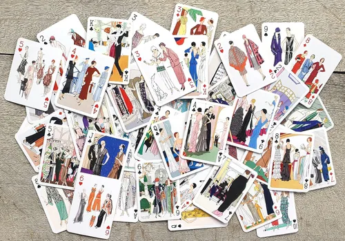 Miniatura 4 de Carteles Art Deco de moda (baraja de póquer 54 cartas todas diferentes) Vintage Fashion Belle Epoque Art Deco Carteles Artdecofashion