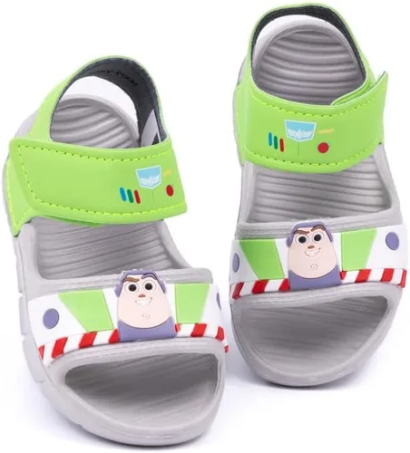 Disney Toy Story Buzz Lightyear Sandalias para niños pequeños Deslizadores de superhéroes para niños y niñas con correa de apoyo Zapatos de verano