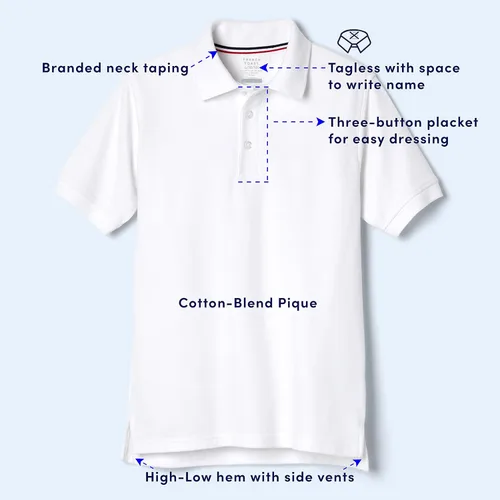 Miniatura 3 de French Toast Unisex SS Pique Polo