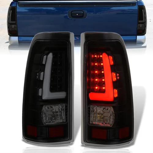 Miniatura 10 de AJP Distributors Juego de luces traseras de tubo LED, luces de freno, conjunto de par de actualizaciones compatibles/reemplazo para Silverado Sierra