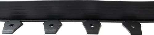 Miniatura 3 de EasyFlex Borde de jardín de pared alta sin excavación con picos de anclaje, 2.5 pulgadas. Borde de jardín de plástico recto alto con textura de Negro