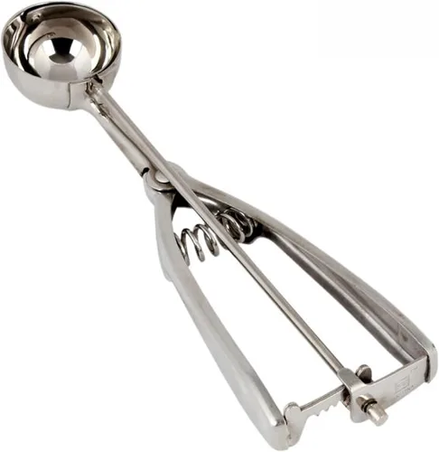 Miniatura 8 de TrueCraftware - Cuchara ovalada de 1-1/2 oz con mango de agarre doble de acero inoxidable - Cuchara de galletas para hornear cucharas de galletas