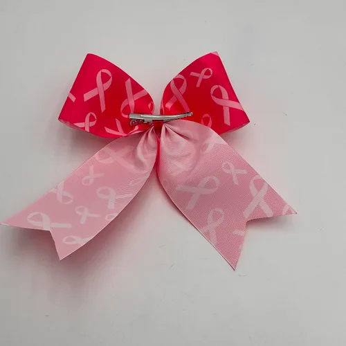 Miniatura 4 de Pinzas para el cabello con cinta de concientización rosa para el cáncer de mama, lazo rosa BCA02 (C1)