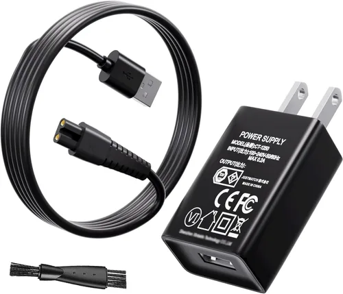 Miniatura 8 de VHBW Cable de alimentación para afeitadora de calaveras, cargador para recortadora Pitbull Gold Pro/Silver Pro/Platinum/Palm Beast, adaptador