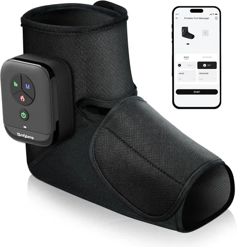 Comfytemp Masajeador de pies portátil con calor, regalos de cumpleaños para papá, mamá, hombres y mujeres, masaje de tobillo inalámbrico para
