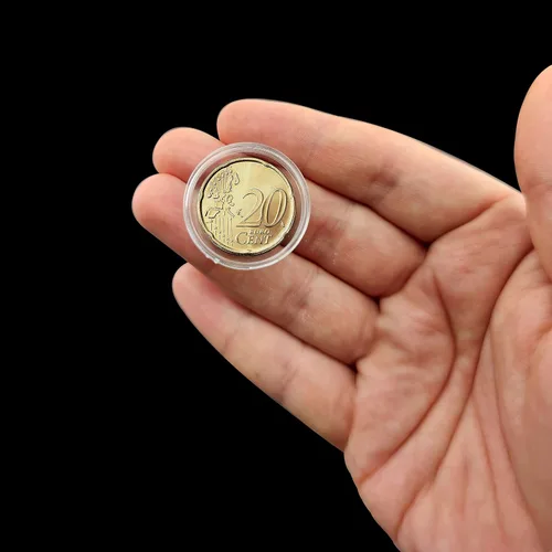 Miniatura 5 de 100 unidades de 1.181 in titular de la moneda cápsulas redondas de monedas cápsulas de plástico transparente para la colección de monedas