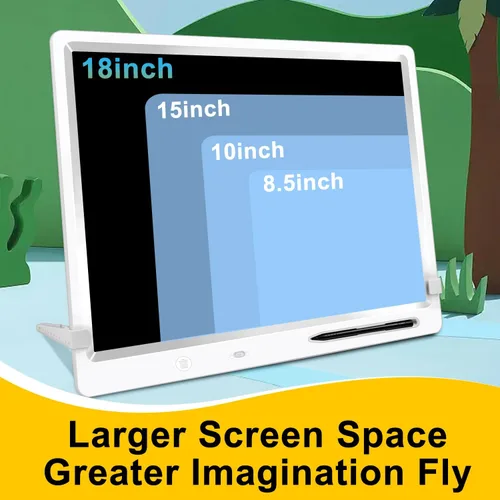 Miniatura 5 de Tableta de escritura LCD de 18 pulgadas para niños y adultos, tableta de dibujo grande 18 Inch Large Drawing Tablet with Stand, Screen-Free Travel