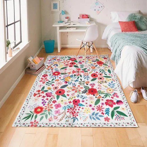 Miniatura 25 de Alfombra a cuadros de 2 x 3 pies, alfombra negra y blanca moderna para entrada interior, alfombra pequeña lavable a cuadros para baño, alfombra