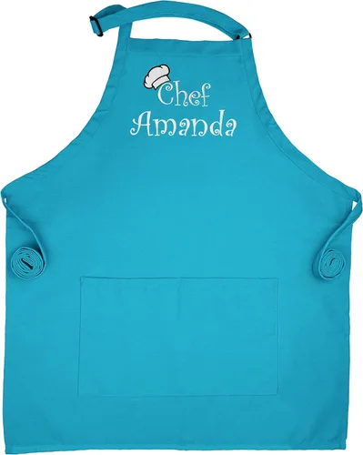 Miniatura 10 de Custom Apron Embroidered Kitchen Apron Women Chef Apron For Men Personalized Apron With Pockets Negro