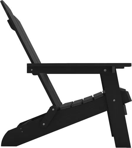 Miniatura 9 de MXIMU Silla Adirondack plegable para exteriores: sillas Adirondack fáciles de montar y cómodas, silla de plástico compuesto para todo tipo de clima