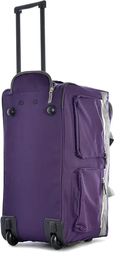 Miniatura 3 de Olympia Bolsa de lona con ruedas y 8 bolsillos, Lavanda oscuro), SRD-22-DL