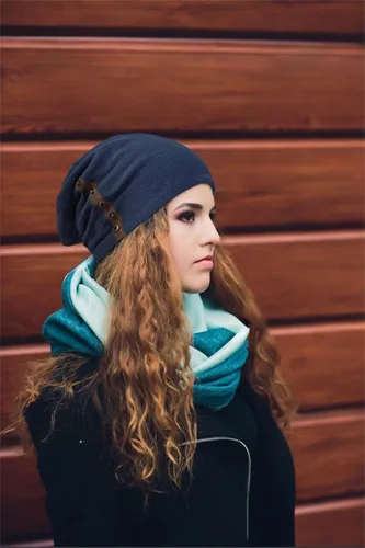 Miniatura 4 de Gorro de punto holgado para invierno, cálido y suave, para clima frío