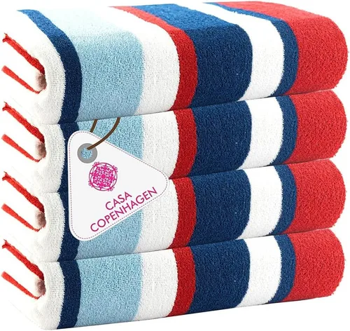 Miniatura 37 de CASA COPENHAGEN Solitaire Juego de 6 toallas - Negro, 600 GSM 2 toallas de baño 2 toallas de mano 2 toallitas, diseñadas en Dinamarca, hechas