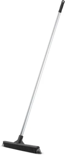 Miniatura 13 de Escoba vertical de pelo de caballo – Barredora de cocina giratoria de 18 pulgadas con cerdas suaves para pelo de perro, suelos de madera dura y Crin