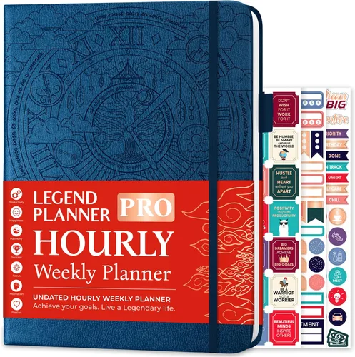 Miniatura 9 de Legend Planner PRO Horario Diario y Semanal - Organizador Diario y Semanal con Espacio para Horas. Agenda de Citas y Diario para Trabajo y Personal